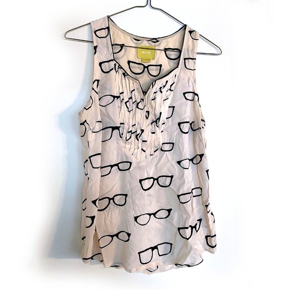 Anthropologie Maeve Glasses Top - Picture 4 of 5